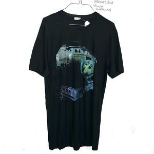 Zimmerle dcvvvl custom abstract art upcycled collectible t-shirt